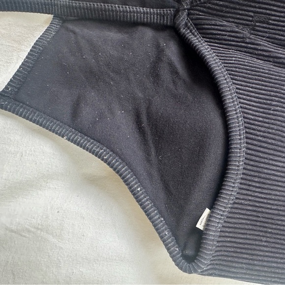 Target Black Ribbed Padded Sports Bra/Top - Size XS - Picture 3 of 5